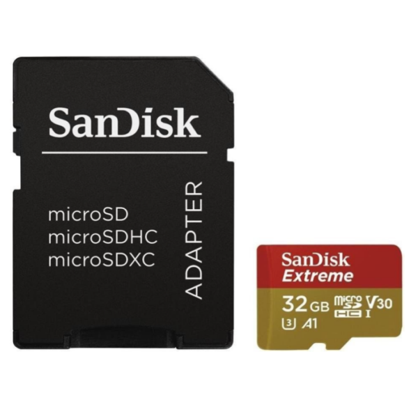 SanDisk Extreme microSDHC-Karte, Class 10, UHS-I U3, A1, 32GB-